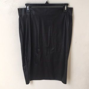 Hot Gal Faux Leather Skirt